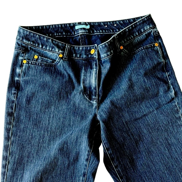 J. McLaughlin Dark Wash Mid Rise Stretch Skinny Jeans - Picture 8 of 14